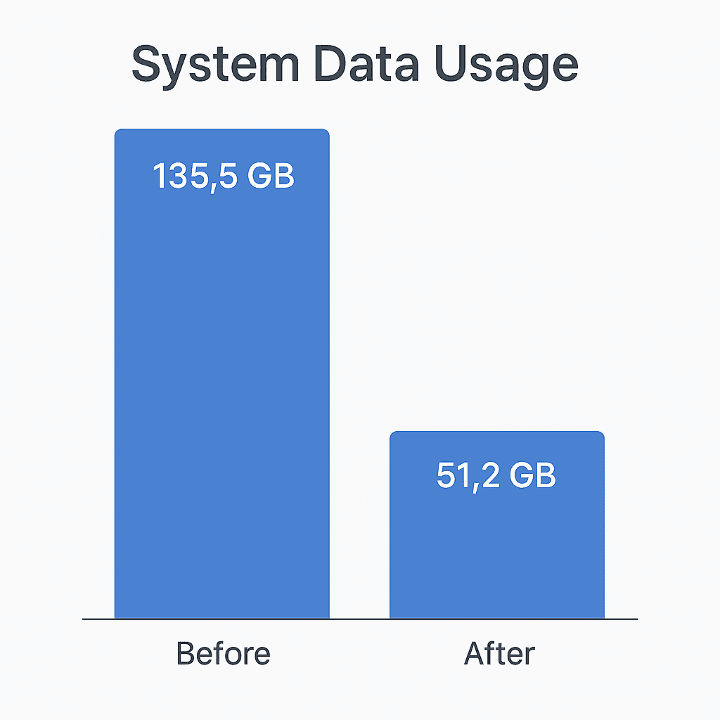 System Data Before and After